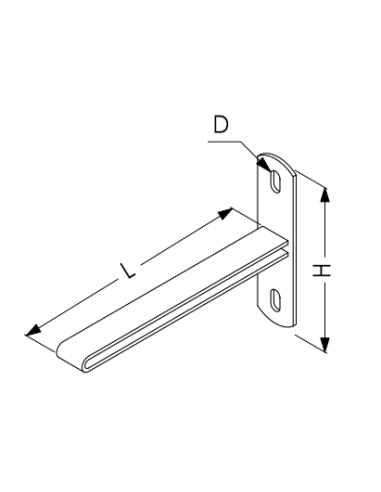 SUPPORT COULISSANT A PLATINE TROUS OBLONGS - POUR TUBE VERTICAL