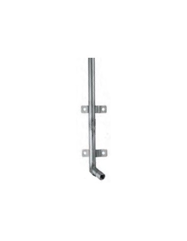 TUBE DESCENTE INOX SIMPLE DIAGONALE DROITE-COUDE 30°- 15 X 21 - 90 CM