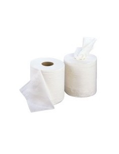 PAPIER OUATE ESSUIE TOUT-BLANC-SORTIE POSSIBLE PAR LE MILIEU-2 PLIS 