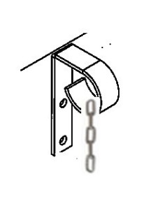 SUPPORT DE CHAINE  - CORNE DE BELIER - H 150 MM - PROF 85 MM