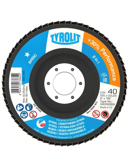 DISQUE A LAMELLE  - POUR METAL/INOX - MOYENNE GAMME