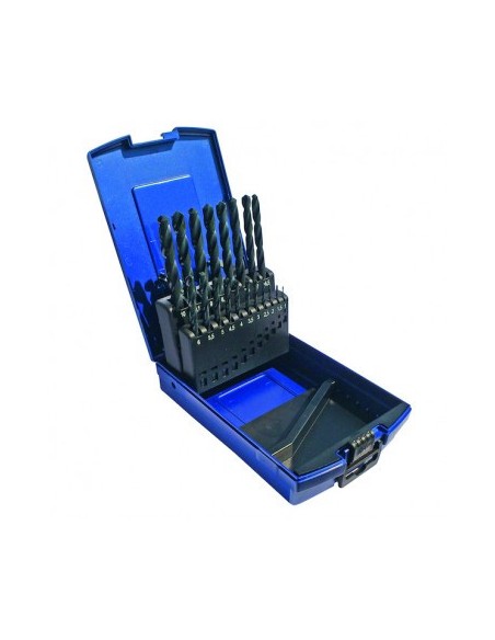 COFFRET 19  FORETS HSS MEULE A SERRER QUEUE LISSE 