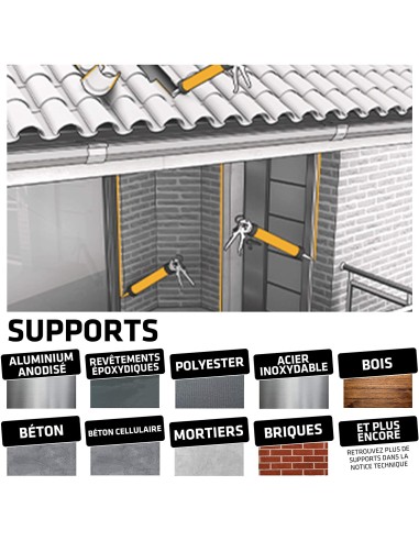 CARTOUCHE MASTIC COLLE POLYURETHANE HAUTE QUALITE