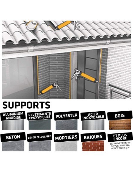 CARTOUCHE MASTIC COLLE POLYURETHANE HAUTE QUALITE