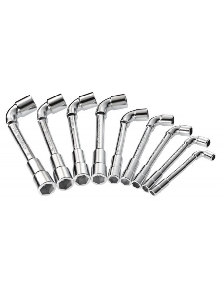 JEU DE 9 CLES A PIPE DEBOUCHEES 6 PANS