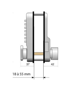 VERROU DIGICODE MECANIQUE JOCKEY 900 - 48104-J