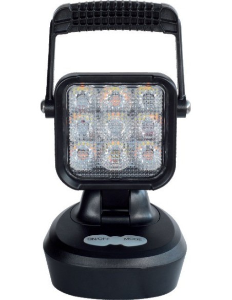 PHARE LED CARRE SUR BATTERIE  MAGNETIQUE