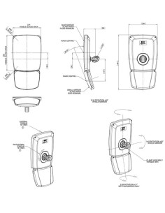 RETROVISEUR REVERSIBLE DOUBLE MIROIR 2