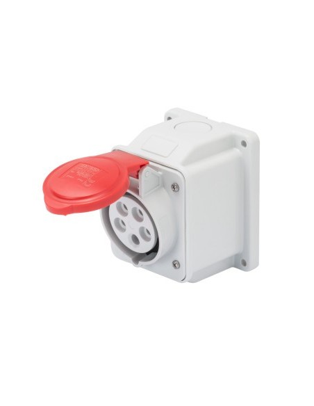 PRISE BOITIER MURAL FEMELLE PVC - TRI - 3 P + T