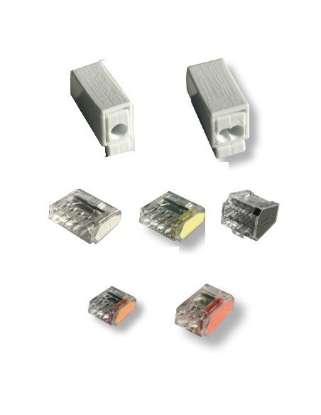 BORNE CONNECTEUR A PINCE TYPE WAGO POUR CABLE ELEC SECTION 0.75²-2.5²
