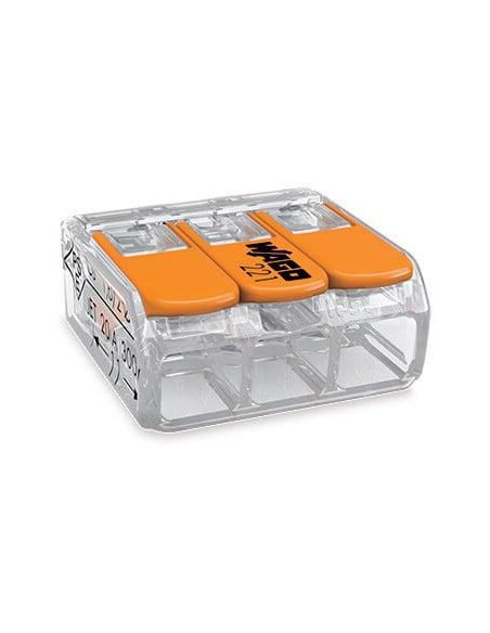 BORNE CONNECTEUR WAGO POUR CABLE DE SECTION 0.2 A 4MM²