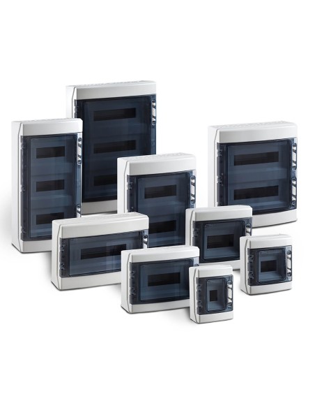 COFFRET ELEC MODULAIRE A CABLER - PORTE VITREE