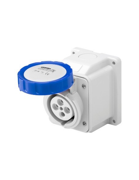 PRISE BOITIER MURAL FEMELLE PVC - MONO- 2 P + T