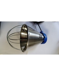 SUPPORT DE LAMPE DE CHAUFFAGE INFRAROUGE-2 FILS SANS TERRE-CAPOT BLEU 2