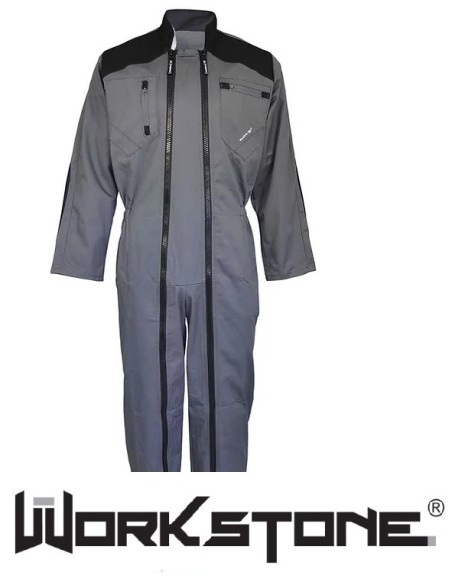 COMBINAISON DOUBLE FERMETURE - GRIS/NOIR APOLLON