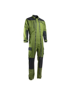 COMBINAISON DOUBLE FERMETURE TRIDENT - VERT MOUSSE / NOIR