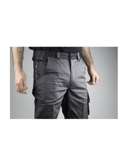 PANTALON BICOLORE VULCAIN - GRIS SOMBRE/NOIR