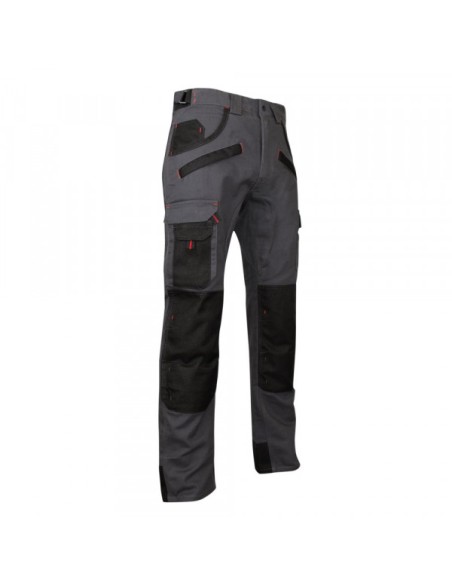 PANTALON BICOLORE ARGILE - GRIS NUIT/NOIR 