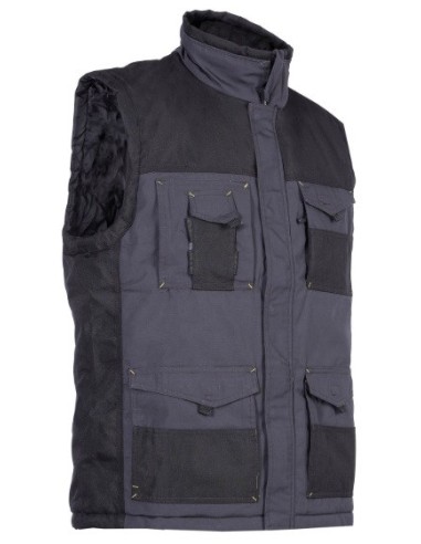 GILET SANS MANCHE ALI - GRIS/NOIR