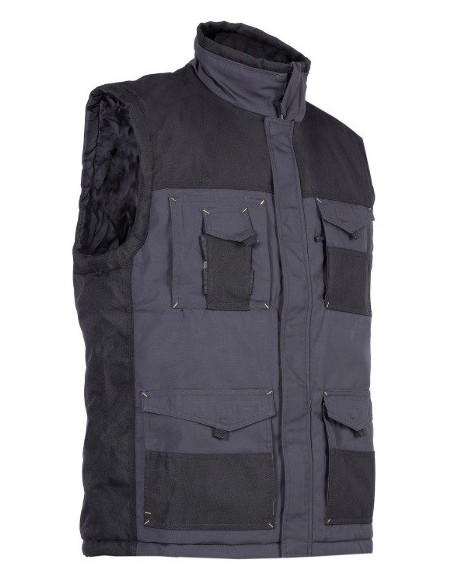 GILET SANS MANCHE ALI - GRIS/NOIR