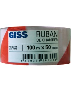 RUBAN DE SIGNALISATION  ROUGE/BLANC