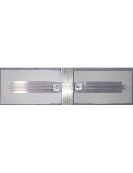 GLISSIERE 500 MM + BRIDE GALVA 