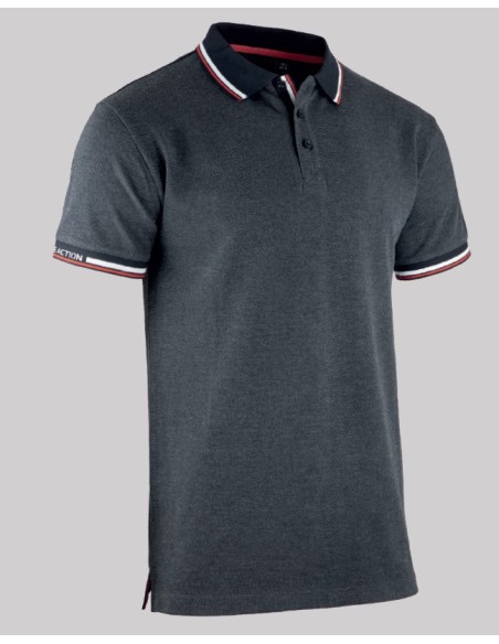 POLO BICOLORE LORD - GRIS CHINE/FONCE