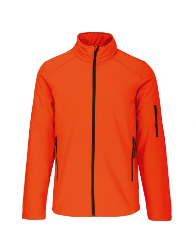 VESTE SOFTSHELL ORANGE FLUO