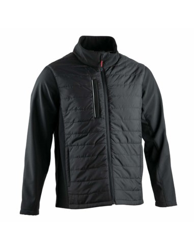 VESTE BI MATIERE SOFTSHELL SOFT - NOIR 