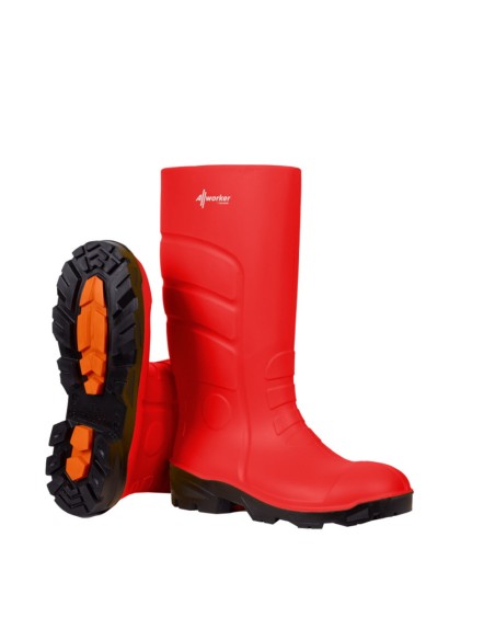 BOTTE SECURITE ALL WORKER S4 - ROUGE
