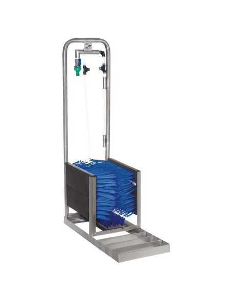 LAVE BOTTE INOX - AVEC VANNE ET GRILLE