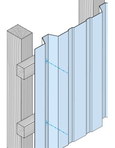 VIS AUTOFOREUSE POUR TOLE BARDAGE POLYESTHER/ACIER - SUR BOIS 2