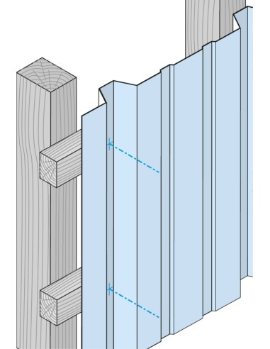 VIS AUTOFOREUSE POUR TOLE BARDAGE POLYESTHER/ACIER - SUR BOIS