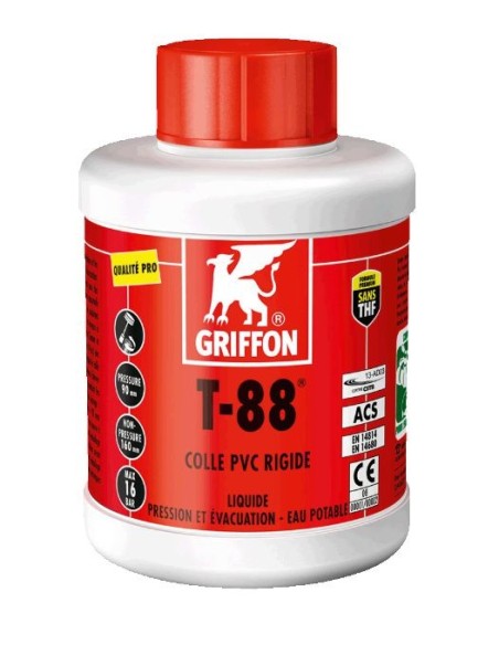 COLLE A PVC - POUR TUBE PVC PRESSION ET ECOULEMENT