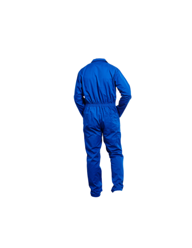 COMBINAISON 1 ZIP POLY/COTON BLEU 245GR/M2