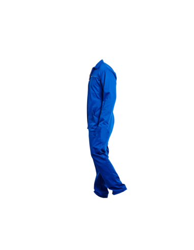 COMBINAISON 1 ZIP POLY/COTON BLEU 245GR/M2
