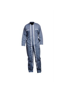 COMBINAISON 2 ZIPS POLY/COTON GRIS 245GR/M2