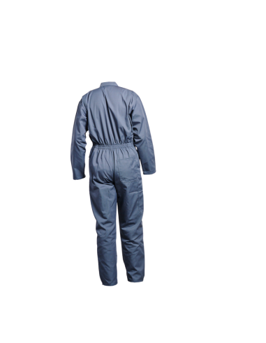 COMBINAISON 2 ZIPS POLY/COTON GRIS 245GR/M2