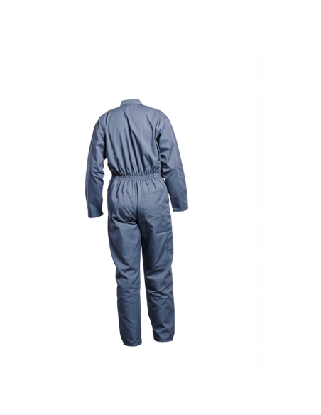 COMBINAISON 2 ZIPS POLY/COTON GRIS 245GR/M2