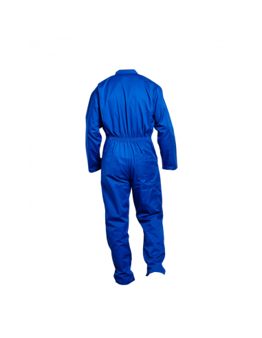 COMBINAISON 2 ZIPS POLY/COTON BLEU 245GR/M2