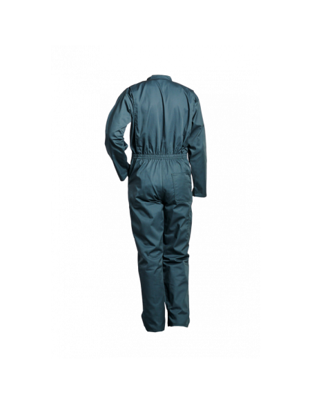 COMBINAISON 2 ZIPS POLY/COTON VERT US 245GR/M2