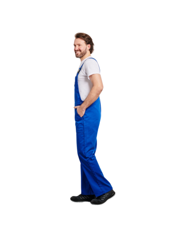 COTTE A BRETELLES POLY/COTON BLEU BUGATTI 245GR/M2