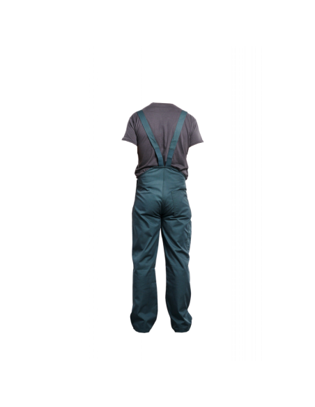 COTTE A BRETELLES POLY/COTON VERT 245GR/M2