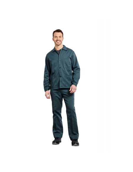 PANTALON TRAVAIL  POLY/COTON VERT 245GR/M2