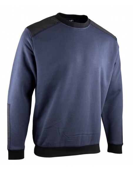 SWEAT COL ROND LIMA BLEU/NOIR