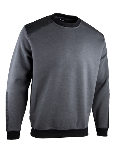 SWEAT COL ROND BUCAREST GRIS/NOIR