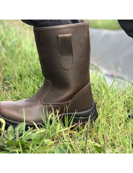 BOTTE SECU FOURREES MARRONS S3