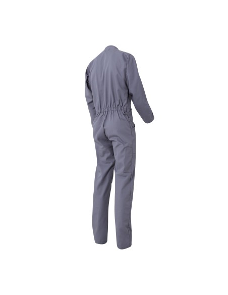 COMBINAISON OPTIMAX 2 FERMETURES POLYCOTON MOLINEL - GRIS