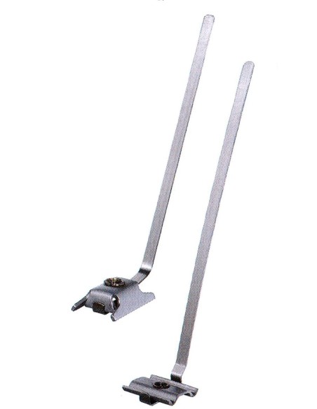 ANCRAGE PONTET INOX FIXATION AVEC PELLE DE MAINTIEN