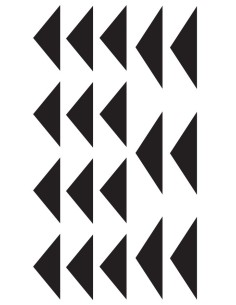 PLANCHE ADHESIF PREDECOUPE - 16 FLECHES